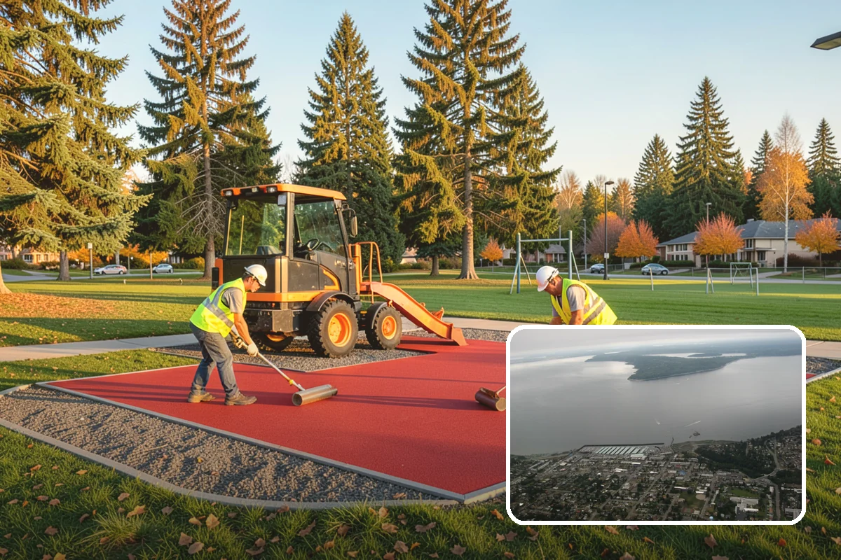 Parking Lot Paving in Des Moines, King County, WA - Engineered section sized to actual lot traffic