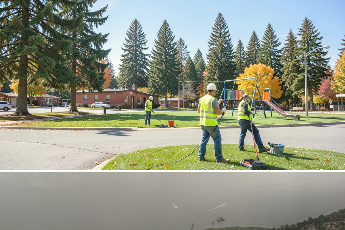 Parking Lot Paving in Des Moines, King County, WA - Lot paving is scheduled in summer to secure the dry, warm weather that quality compaction requires.