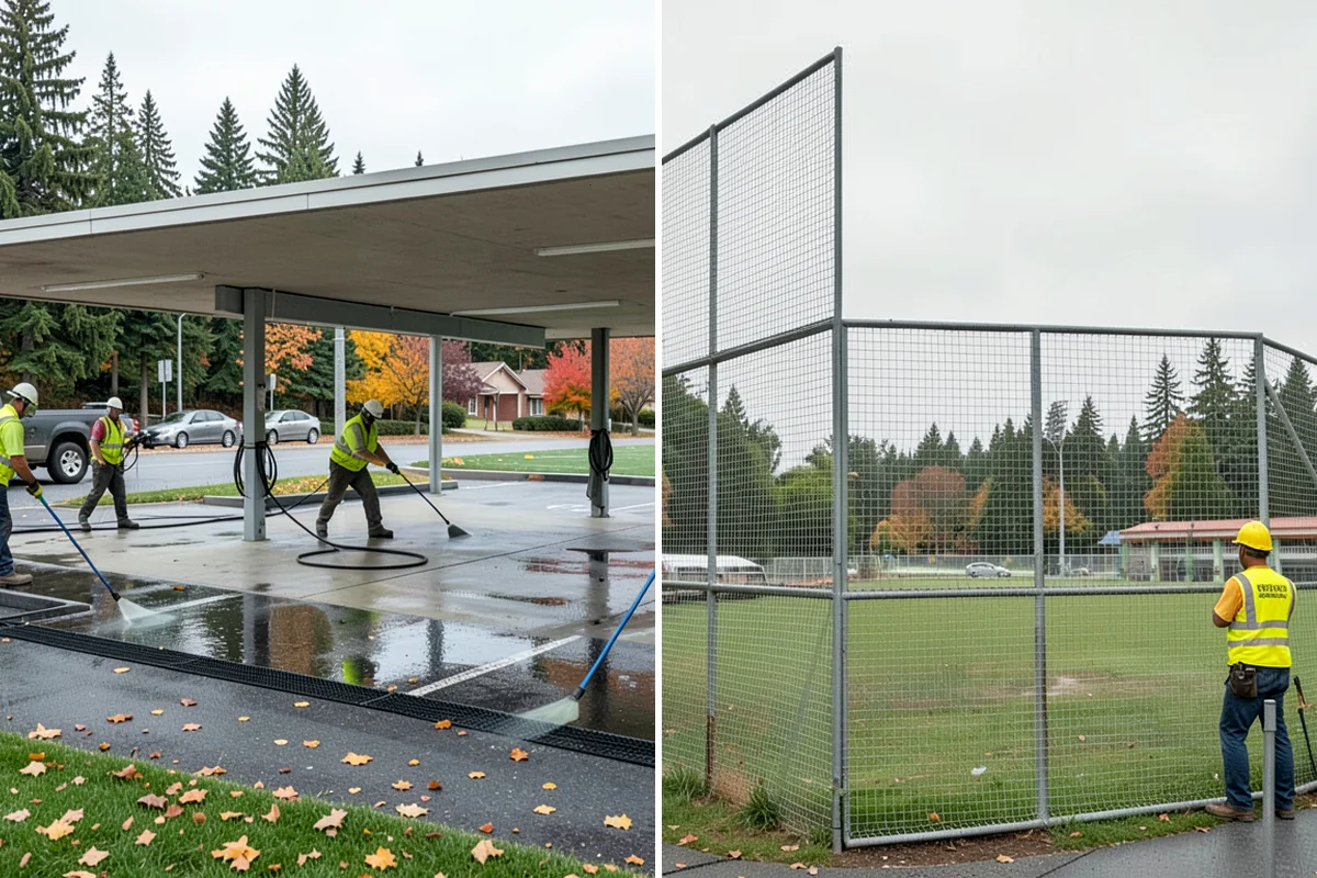 Parking Lot Paving in DuPont, Pierce County, WA - Grade and build the base to the design section