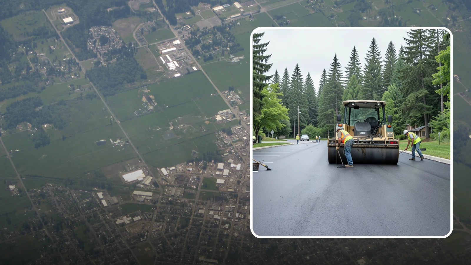 Parking Lot Paving in Enumclaw, King County, WA - Full-depth and overlay paving for municipal parking lots at facilities, parks, and transit sites.