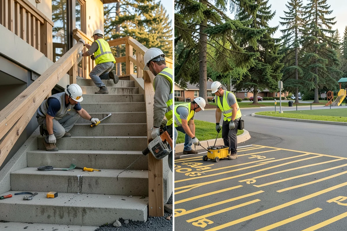 Parking Lot Paving in Federal Way, King County, WA - Grade and build the base to the design section