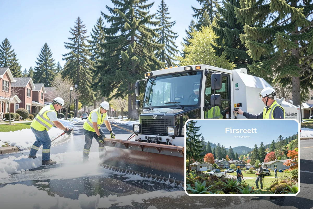 Parking Lot Paving in Fircrest, Pierce County, WA - Engineered section sized to actual lot traffic