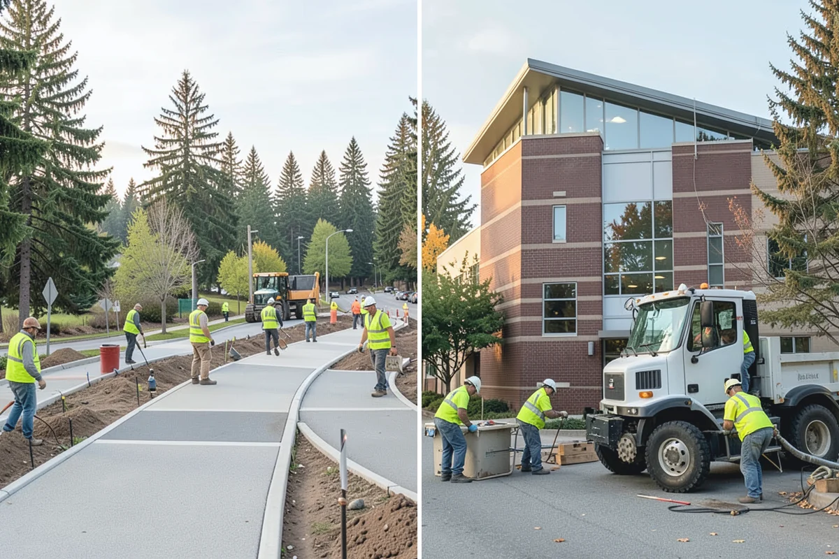 Parking Lot Paving in Hamilton, Skagit County, WA - Grade and build the base to the design section