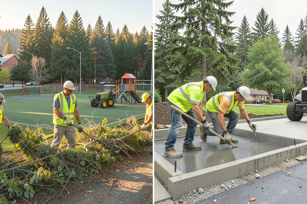 Parking Lot Paving in Index, Snohomish County, WA - Grade and build the base to the design section