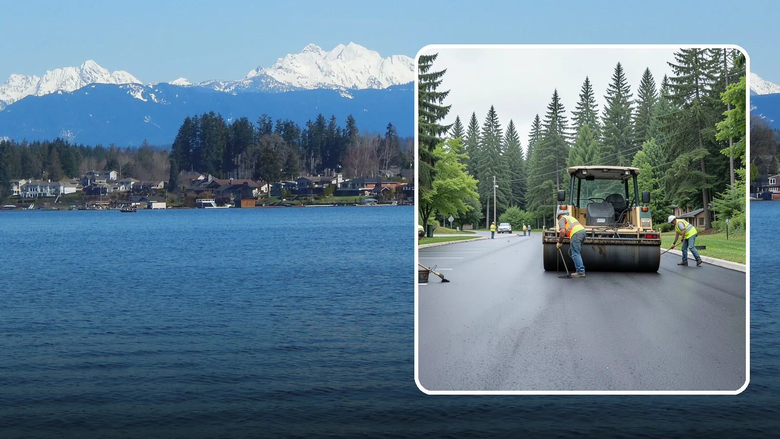 Parking Lot Paving in Lake Stevens, Snohomish County, WA - Full-depth and overlay paving for municipal parking lots at facilities, parks, and transit sites.