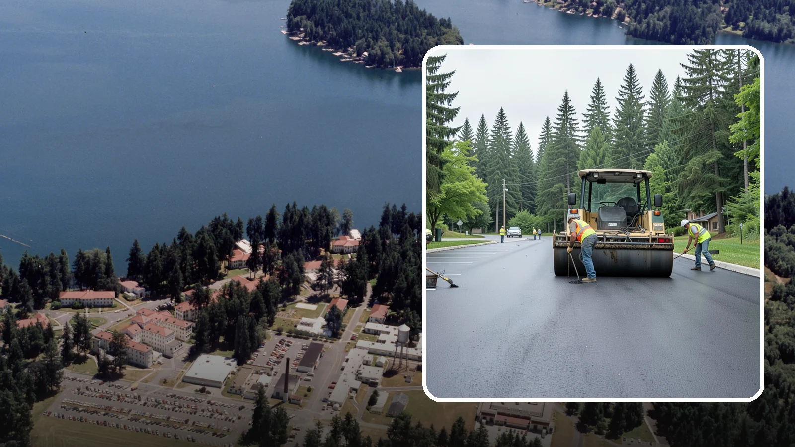 Parking Lot Paving in Lakewood, Pierce County, WA - Full-depth and overlay paving for municipal parking lots at facilities, parks, and transit sites.