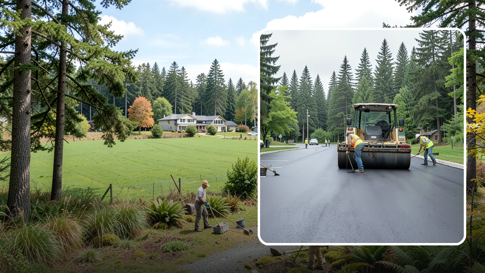 Parking Lot Paving in Lyman, Skagit County, WA - Full-depth and overlay paving for municipal parking lots at facilities, parks, and transit sites.
