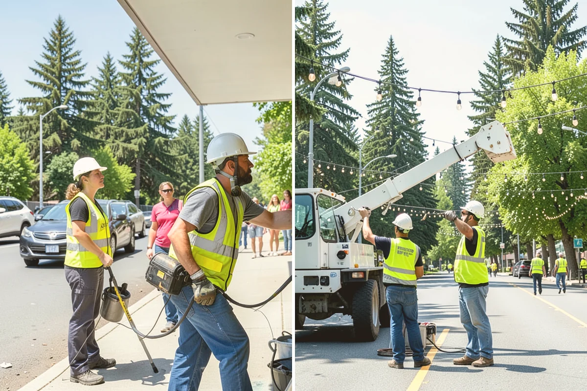 Parking Lot Paving in Lynnwood, Snohomish County, WA - Grade and build the base to the design section