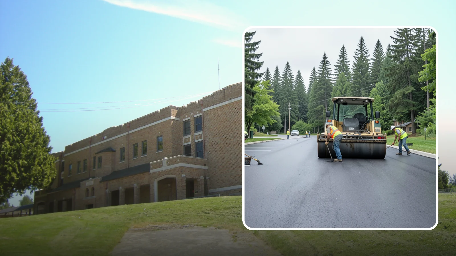 Parking Lot Paving in Maple Valley, King County, WA - Full-depth and overlay paving for municipal parking lots at facilities, parks, and transit sites.