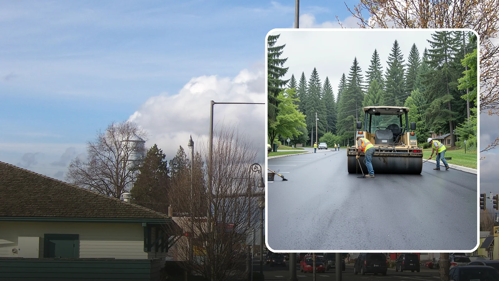 Parking Lot Paving in Marysville, Snohomish County, WA - Full-depth and overlay paving for municipal parking lots at facilities, parks, and transit sites.