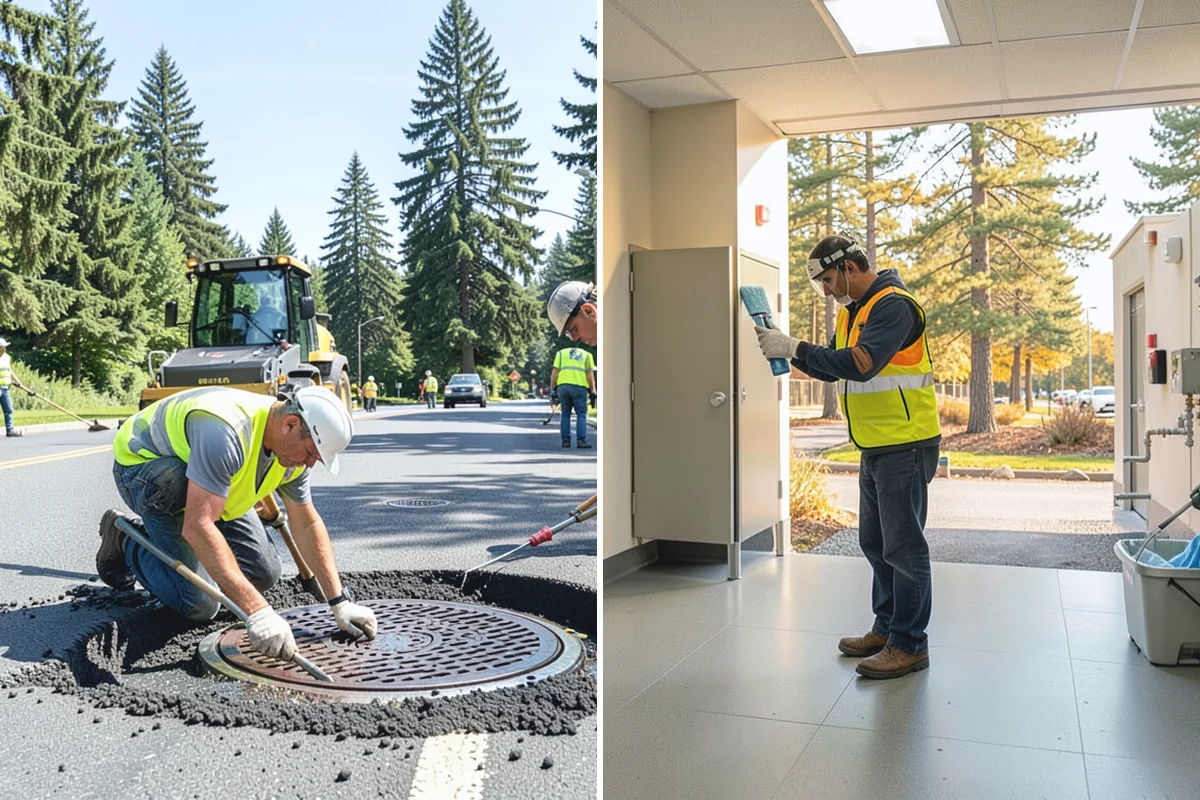 Parking Lot Paving in Marysville, Snohomish County, WA - Grade and build the base to the design section