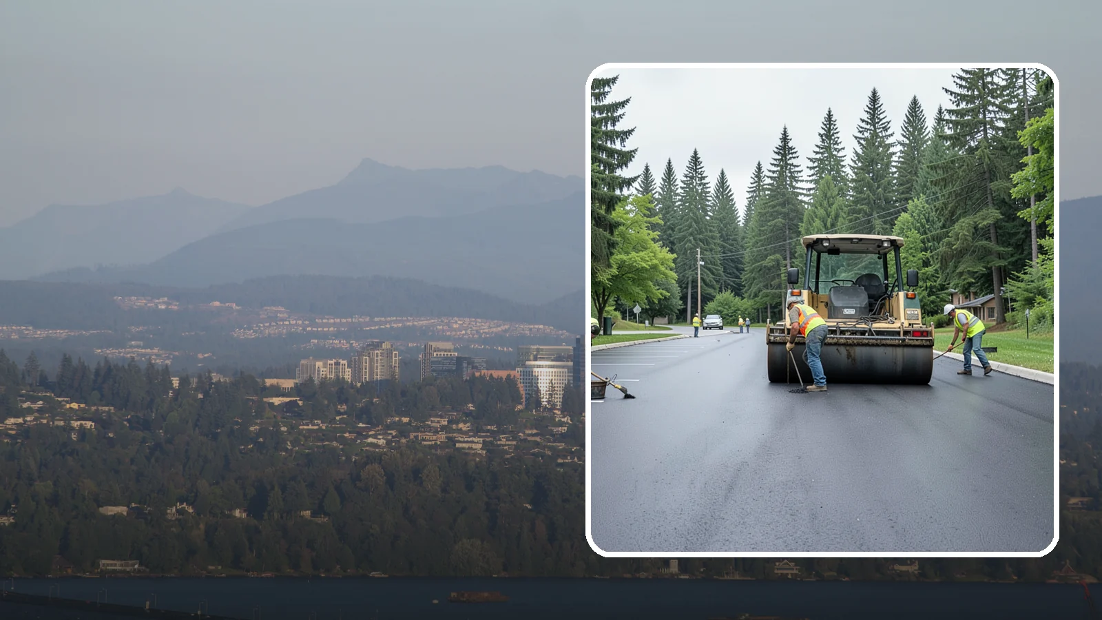 Parking Lot Paving in Medina, King County, WA - Full-depth and overlay paving for municipal parking lots at facilities, parks, and transit sites.