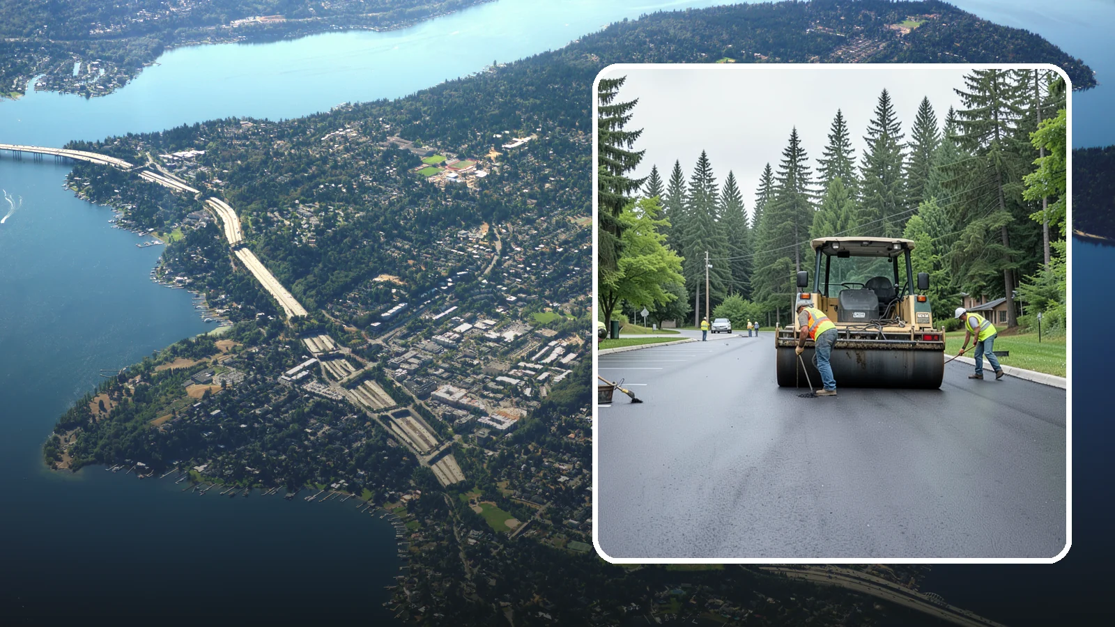 Parking Lot Paving in Mercer Island, King County, WA - Full-depth and overlay paving for municipal parking lots at facilities, parks, and transit sites.