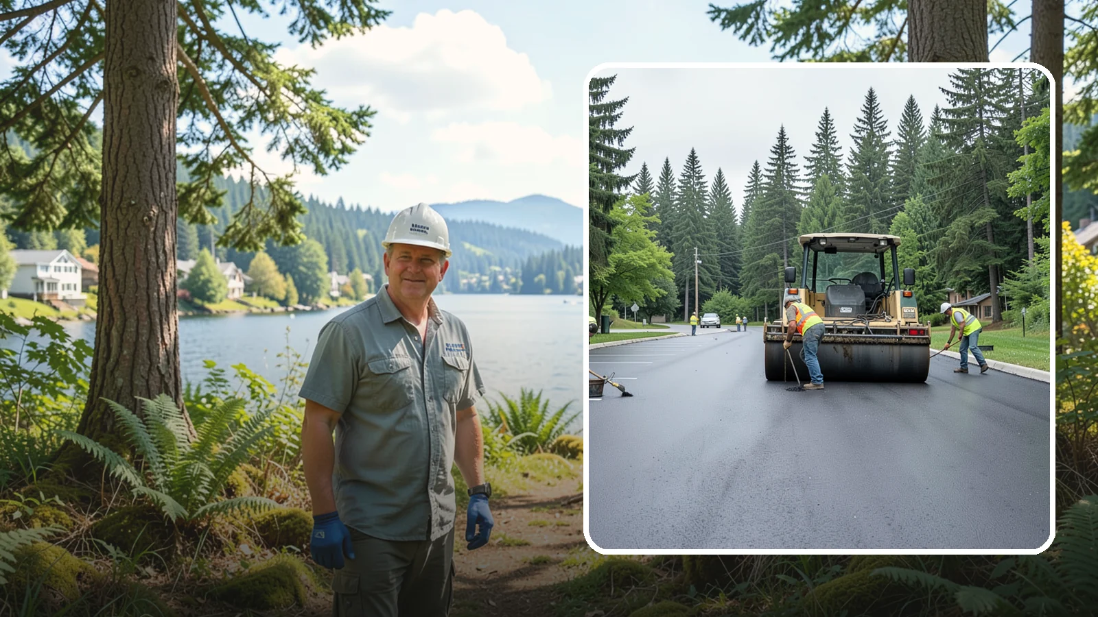 Parking Lot Paving in Milton, King County, WA - Full-depth and overlay paving for municipal parking lots at facilities, parks, and transit sites.