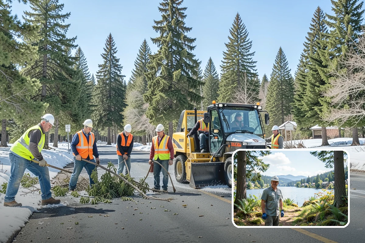 Parking Lot Paving in Milton, King County, WA - Engineered section sized to actual lot traffic