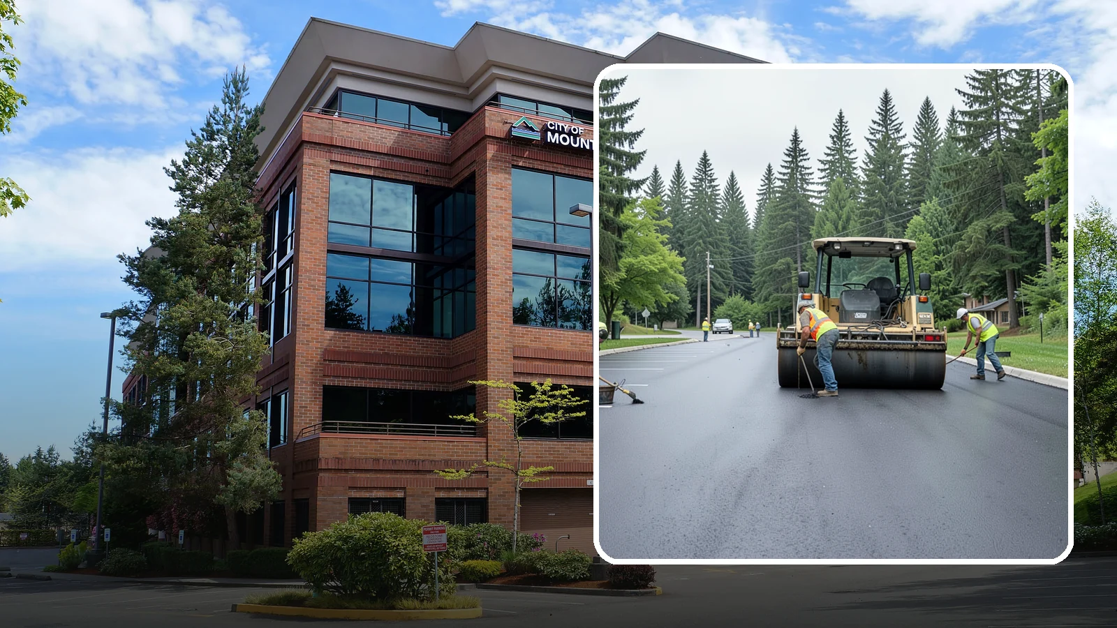 Parking Lot Paving in Mountlake Terrace, Snohomish County, WA - Full-depth and overlay paving for municipal parking lots at facilities, parks, and transit sites.