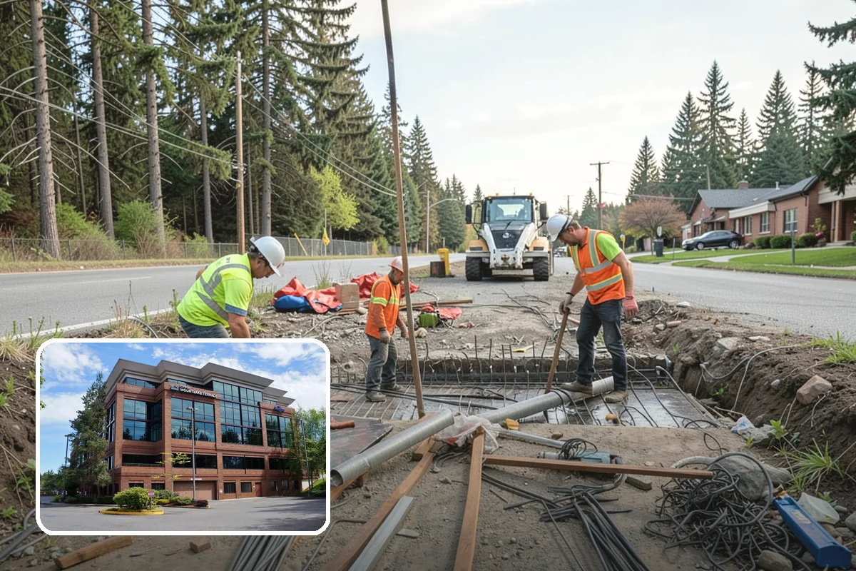 Parking Lot Paving in Mountlake Terrace, Snohomish County, WA - Engineered section sized to actual lot traffic