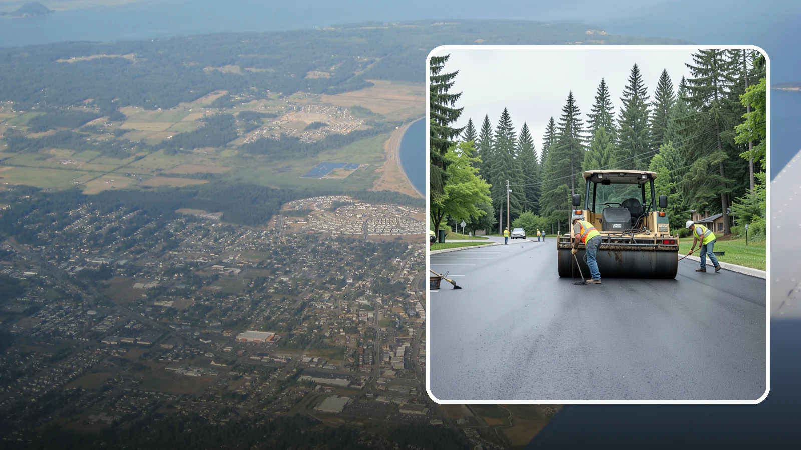 Parking Lot Paving in Oak Harbor, Island County, WA - Full-depth and overlay paving for municipal parking lots at facilities, parks, and transit sites.