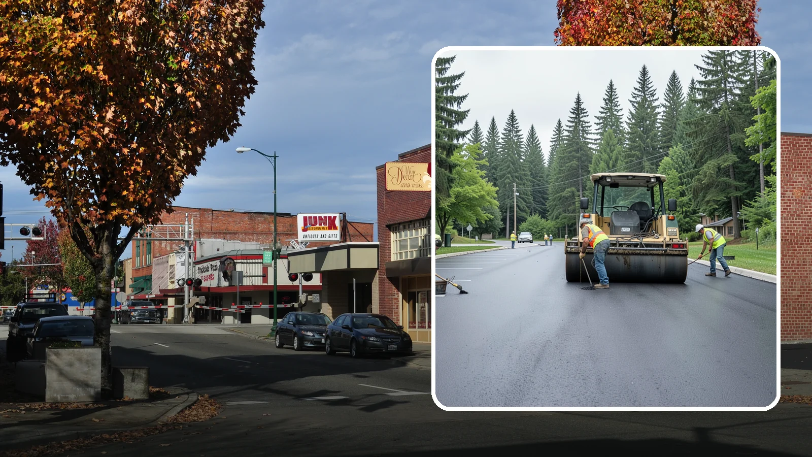 Parking Lot Paving in Puyallup, Pierce County, WA - Full-depth and overlay paving for municipal parking lots at facilities, parks, and transit sites.
