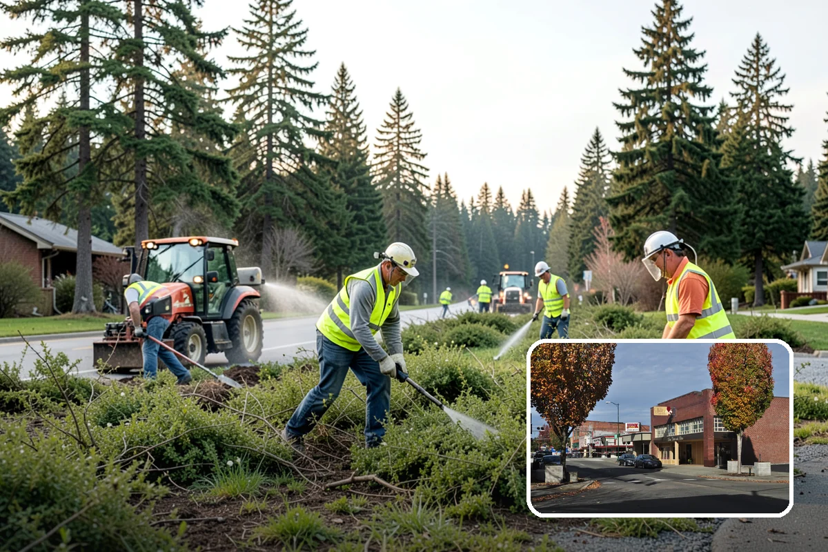 Parking Lot Paving in Puyallup, Pierce County, WA - Engineered section sized to actual lot traffic