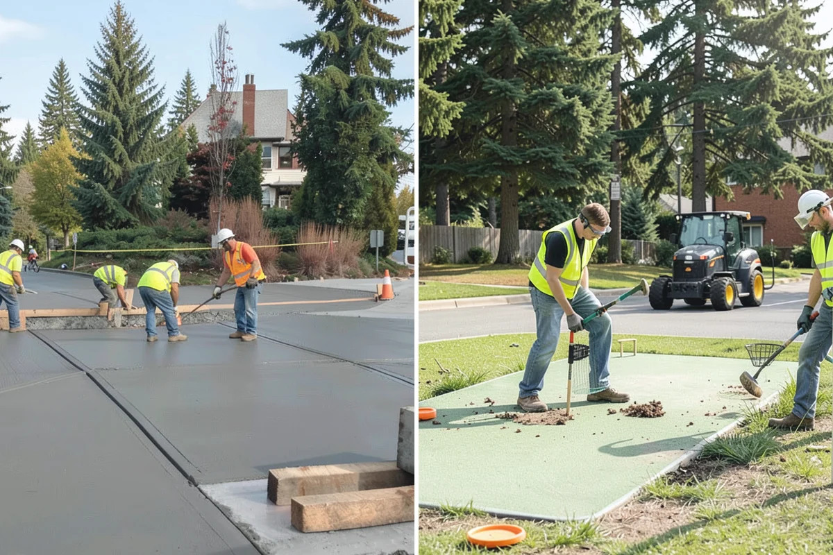 Parking Lot Paving in Renton, King County, WA - Grade and build the base to the design section