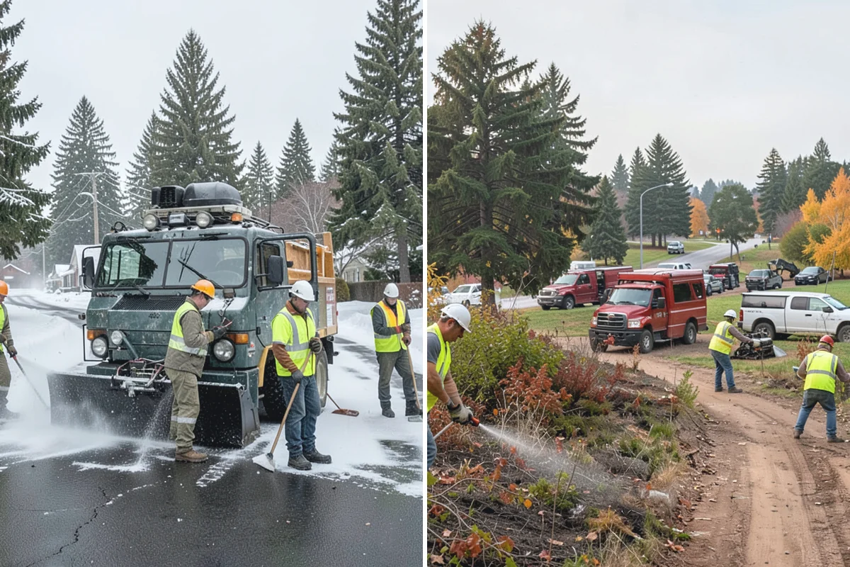 Parking Lot Paving in Roy, Pierce County, WA - Grade and build the base to the design section
