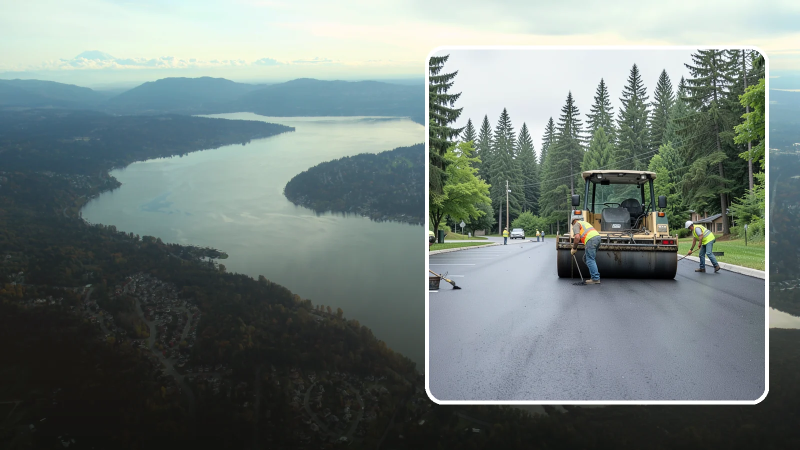 Parking Lot Paving in Sammamish, King County, WA - Full-depth and overlay paving for municipal parking lots at facilities, parks, and transit sites.
