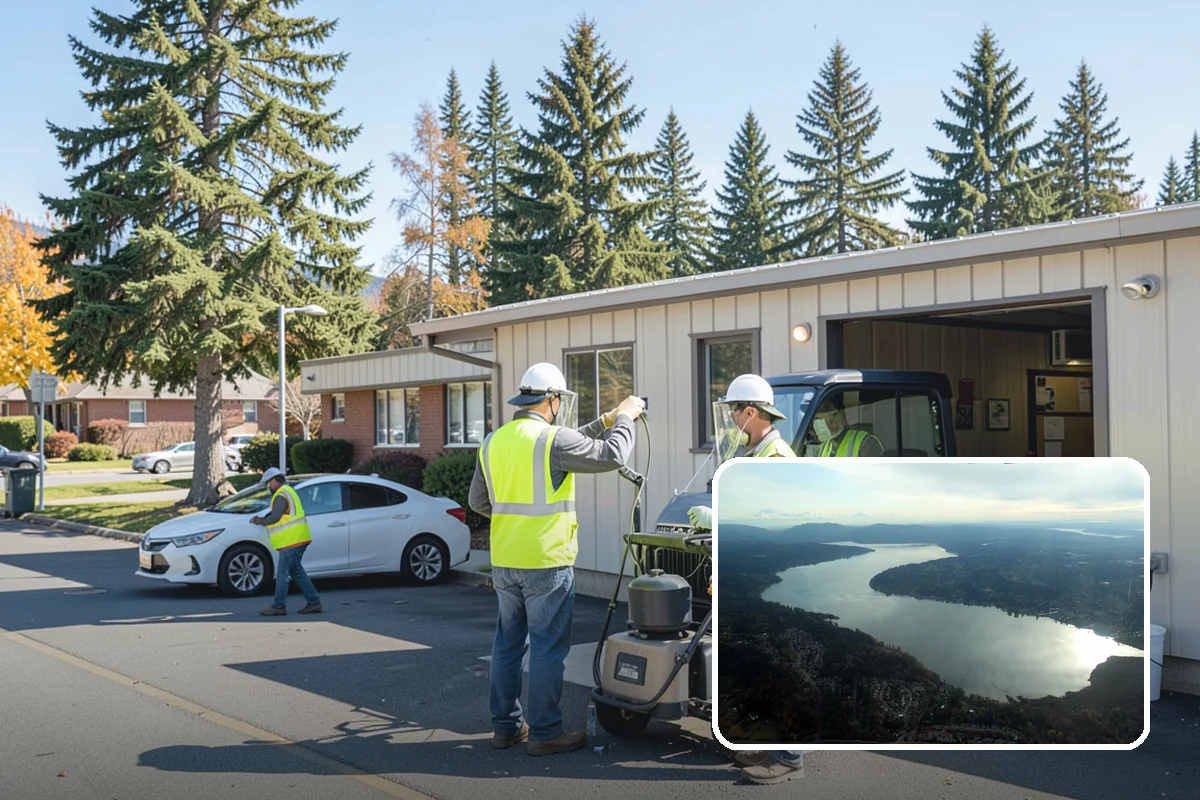 Parking Lot Paving in Sammamish, King County, WA - Engineered section sized to actual lot traffic