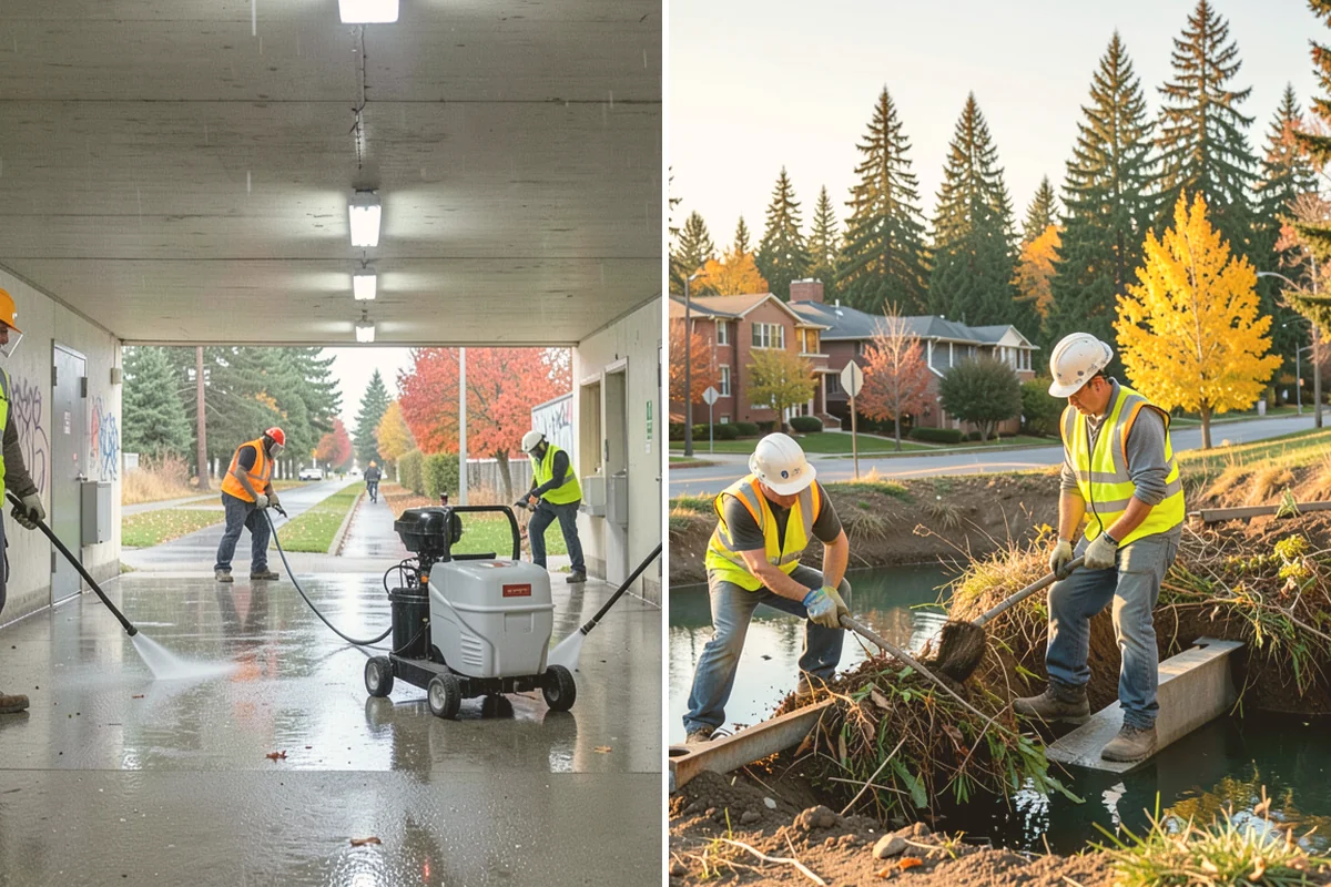 Parking Lot Paving in Sammamish, King County, WA - Grade and build the base to the design section
