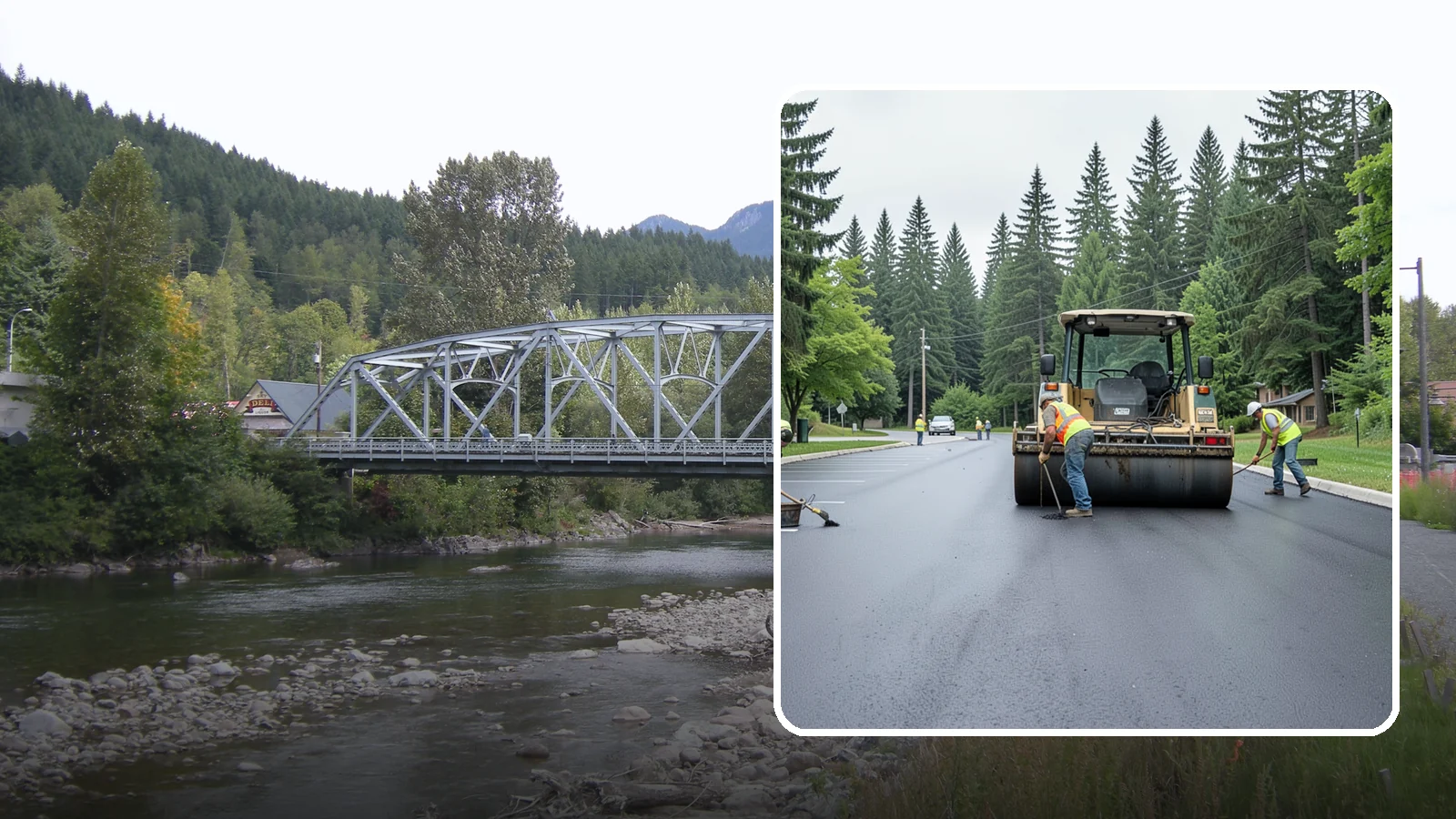 Parking Lot Paving in Skykomish, King County, WA - Full-depth and overlay paving for municipal parking lots at facilities, parks, and transit sites.