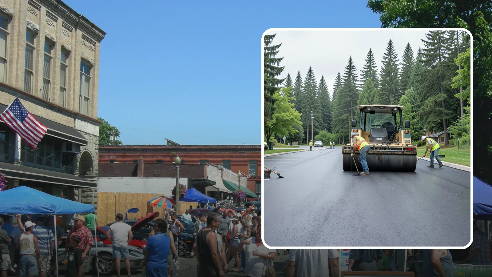 Parking Lot Paving in Snohomish, Snohomish County, WA - Full-depth and overlay paving for municipal parking lots at facilities, parks, and transit sites.