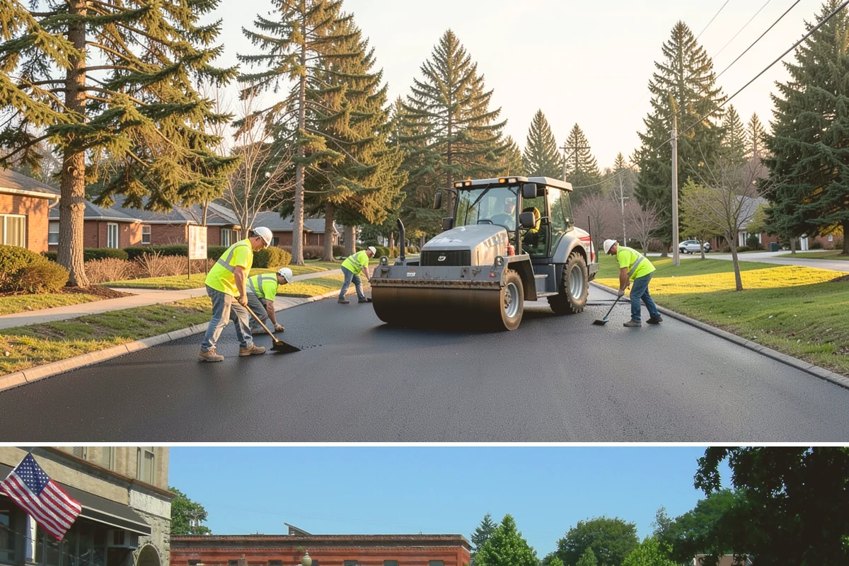 Parking Lot Paving in Snohomish, Snohomish County, WA - Lot paving is scheduled in summer to secure the dry, warm weather that quality compaction requires.