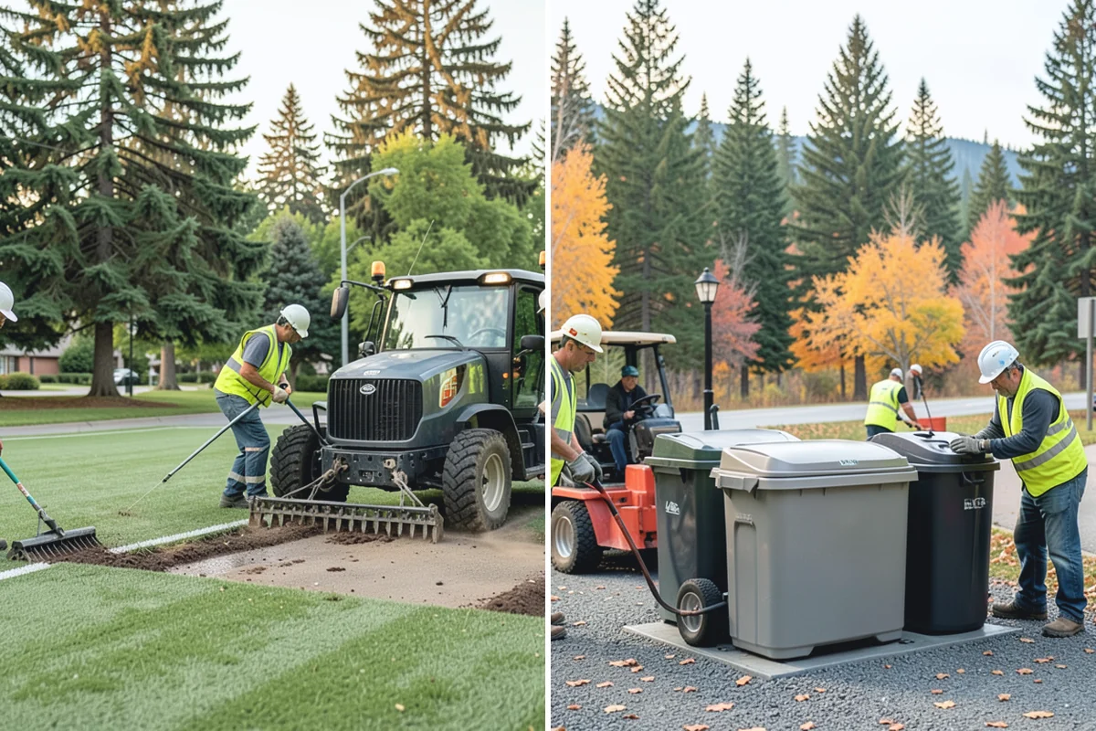 Parking Lot Paving in South Prairie, Pierce County, WA - Grade and build the base to the design section