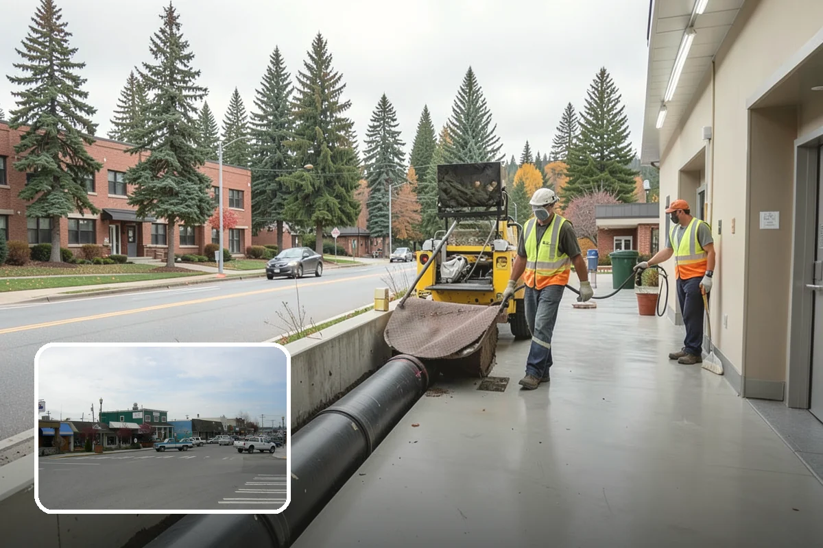 Parking Lot Paving in Stanwood, Snohomish County, WA - Engineered section sized to actual lot traffic
