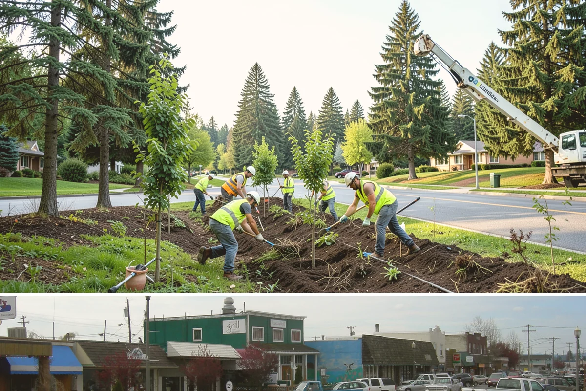 Parking Lot Paving in Stanwood, Snohomish County, WA - Lot paving is scheduled in summer to secure the dry, warm weather that quality compaction requires.
