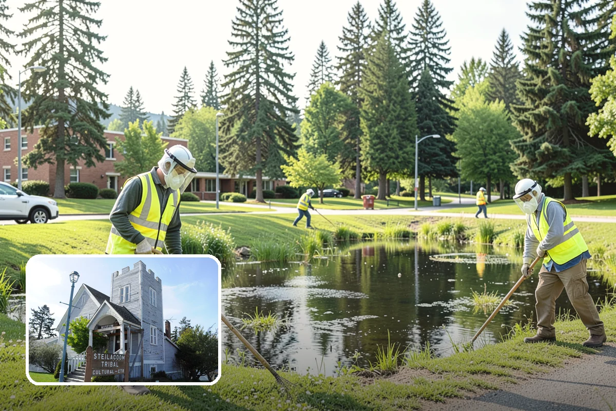 Parking Lot Paving in Steilacoom, Pierce County, WA - Engineered section sized to actual lot traffic