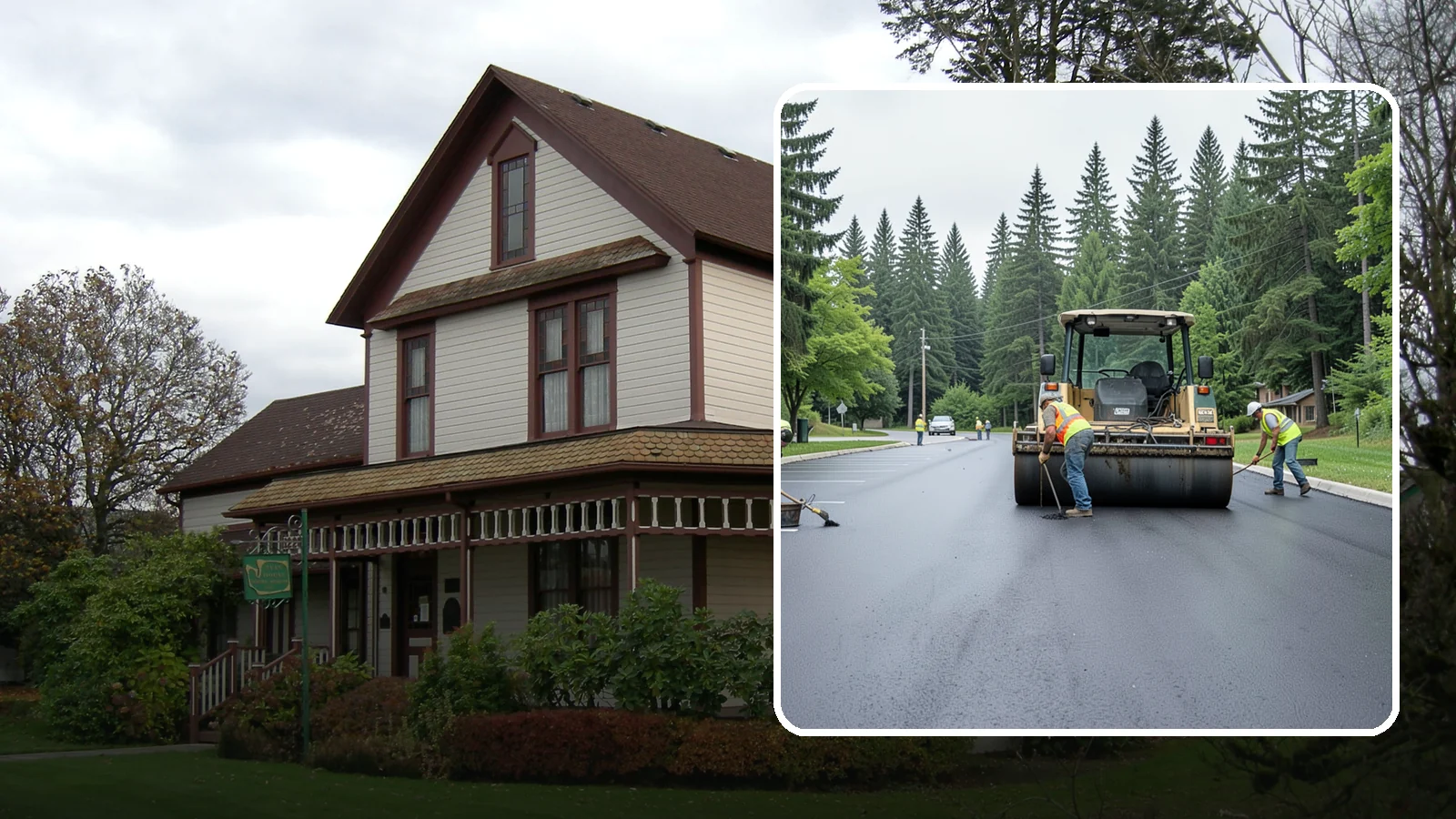 Parking Lot Paving in Sumner, Pierce County, WA - Full-depth and overlay paving for municipal parking lots at facilities, parks, and transit sites.