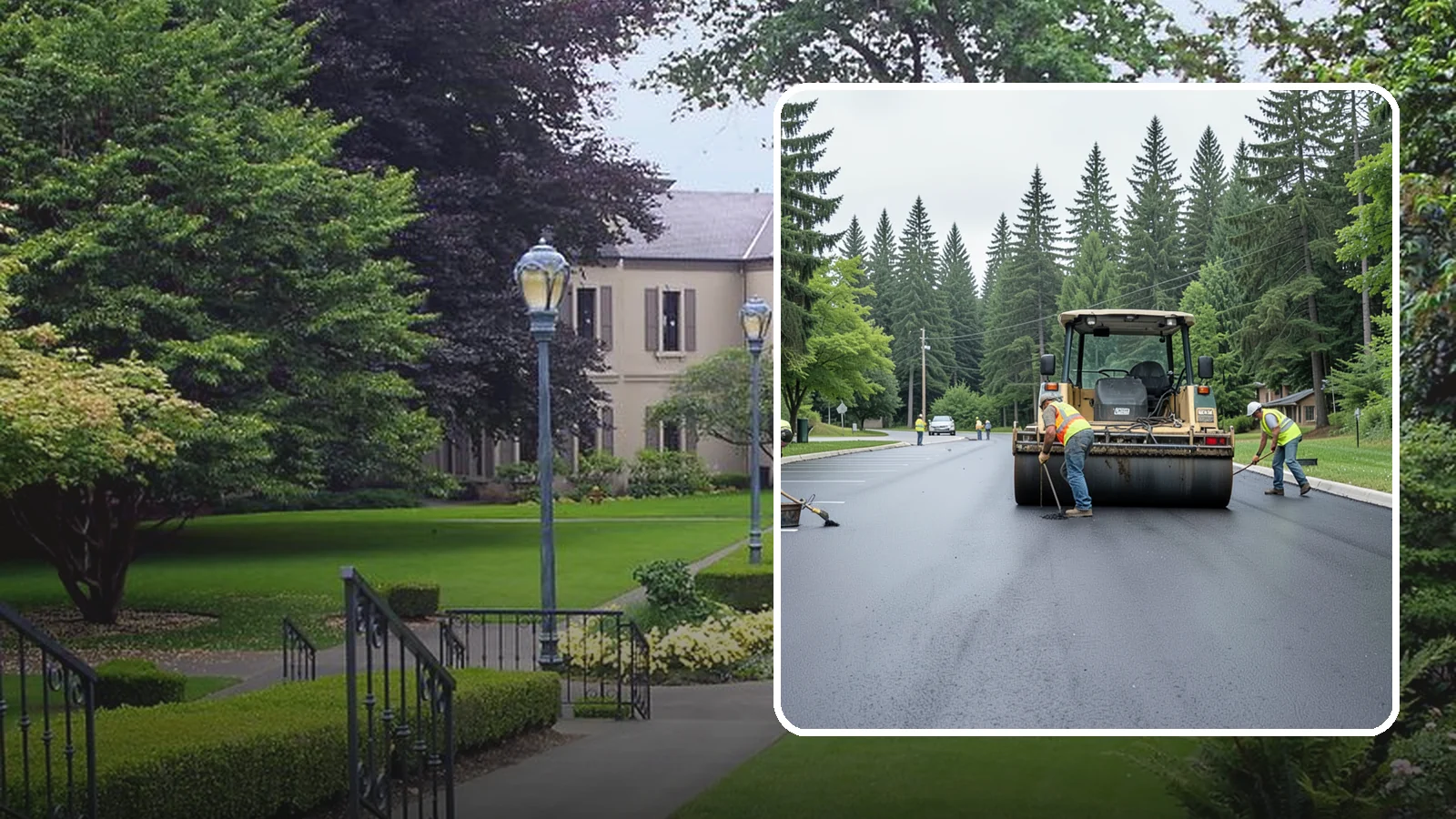 Parking Lot Paving in Woodinville, King County, WA - Full-depth and overlay paving for municipal parking lots at facilities, parks, and transit sites.