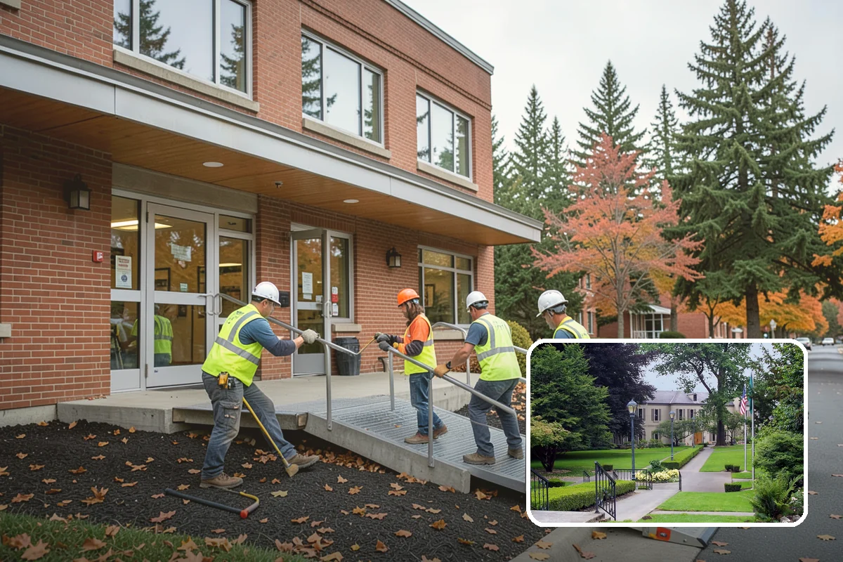Parking Lot Paving in Woodinville, King County, WA - Engineered section sized to actual lot traffic
