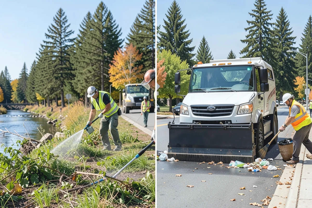 Parking Lot Paving in Woodinville, King County, WA - Grade and build the base to the design section