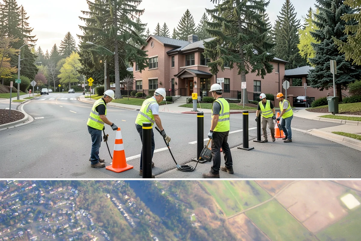 Parking Lot Restriping in Algona, King County, WA - Dry summer weather delivers the best adhesion and lets crews close sections of lot with minimal disruption.