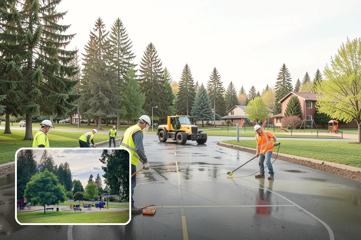 Parking Lot Restriping in Bonney Lake, Pierce County, WA - Recovered parking capacity from clear stalls