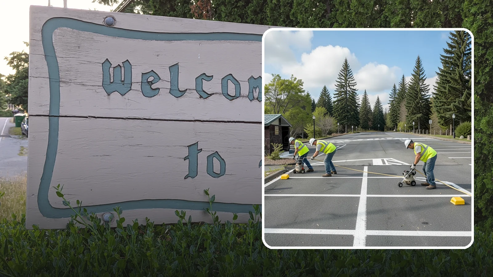 Parking Lot Restriping in Brier, Snohomish County, WA - Restriping refreshes faded stalls and layouts in municipal and agency parking lots.