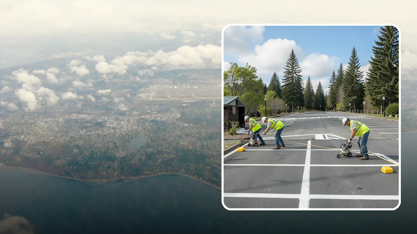 Parking Lot Restriping in Burien, King County, WA - Restriping refreshes faded stalls and layouts in municipal and agency parking lots.