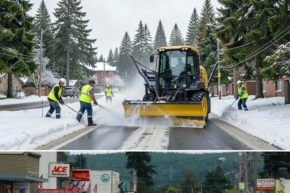 Parking Lot Restriping in Carnation, King County, WA - Dry summer weather delivers the best adhesion and lets crews close sections of lot with minimal disruption.
