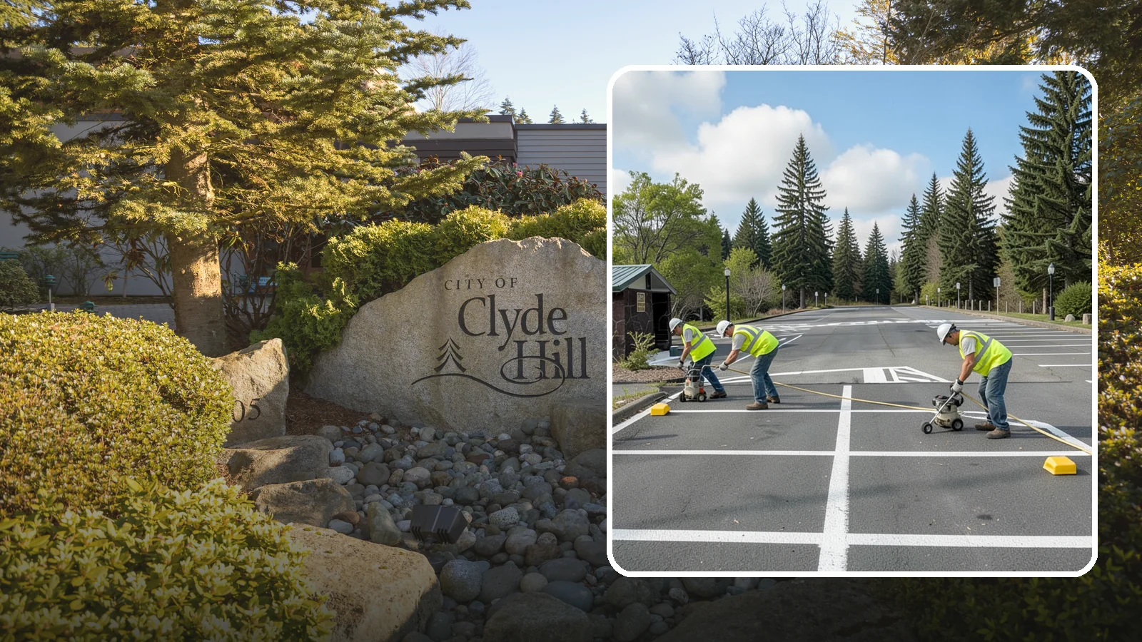 Parking Lot Restriping in Clyde Hill, King County, WA - Restriping refreshes faded stalls and layouts in municipal and agency parking lots.