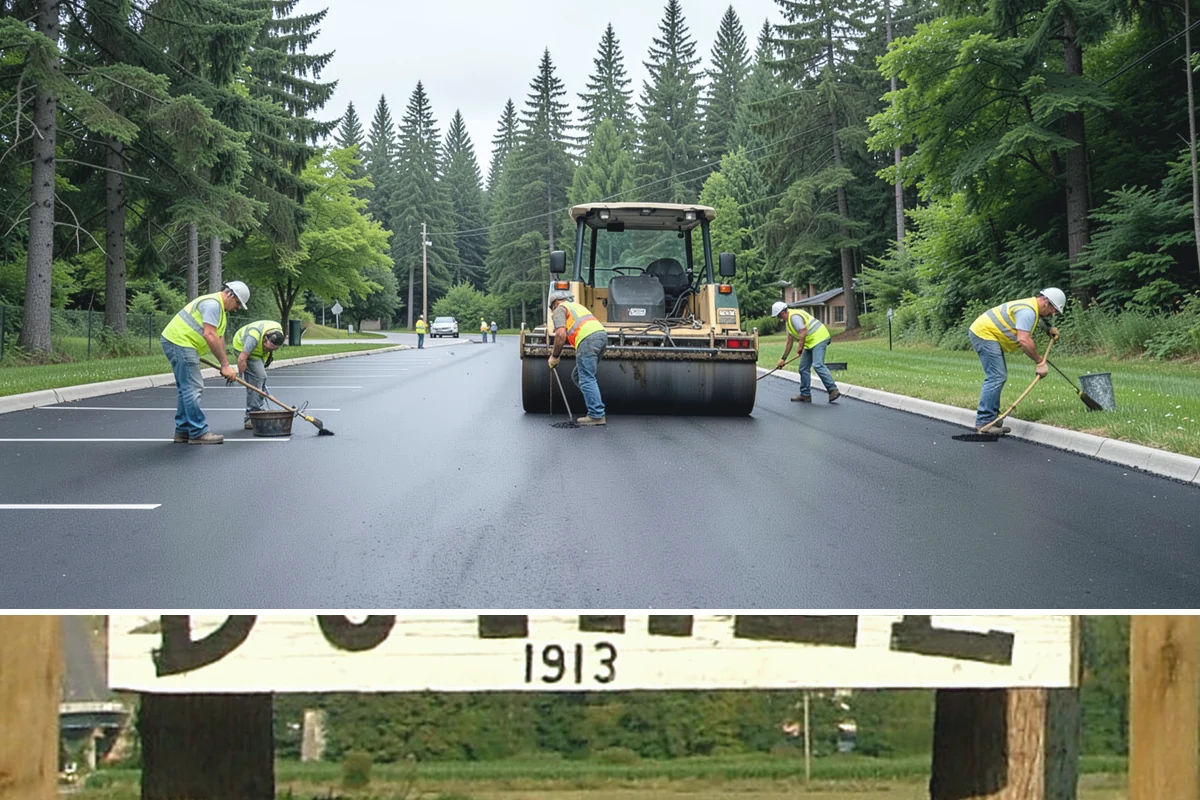 Parking Lot Restriping in Duvall, King County, WA - Dry summer weather delivers the best adhesion and lets crews close sections of lot with minimal disruption.