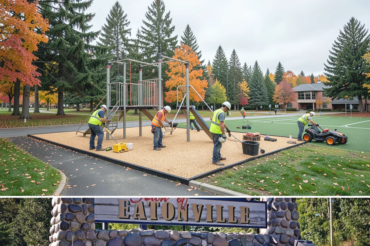 Parking Lot Restriping in Eatonville, Pierce County, WA - Dry summer weather delivers the best adhesion and lets crews close sections of lot with minimal disruption.
