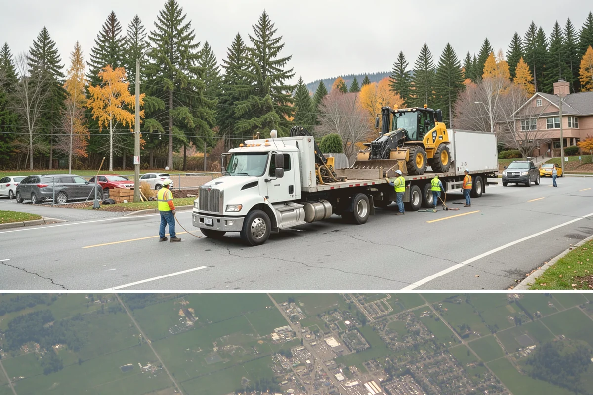 Parking Lot Restriping in Enumclaw, King County, WA - Dry summer weather delivers the best adhesion and lets crews close sections of lot with minimal disruption.