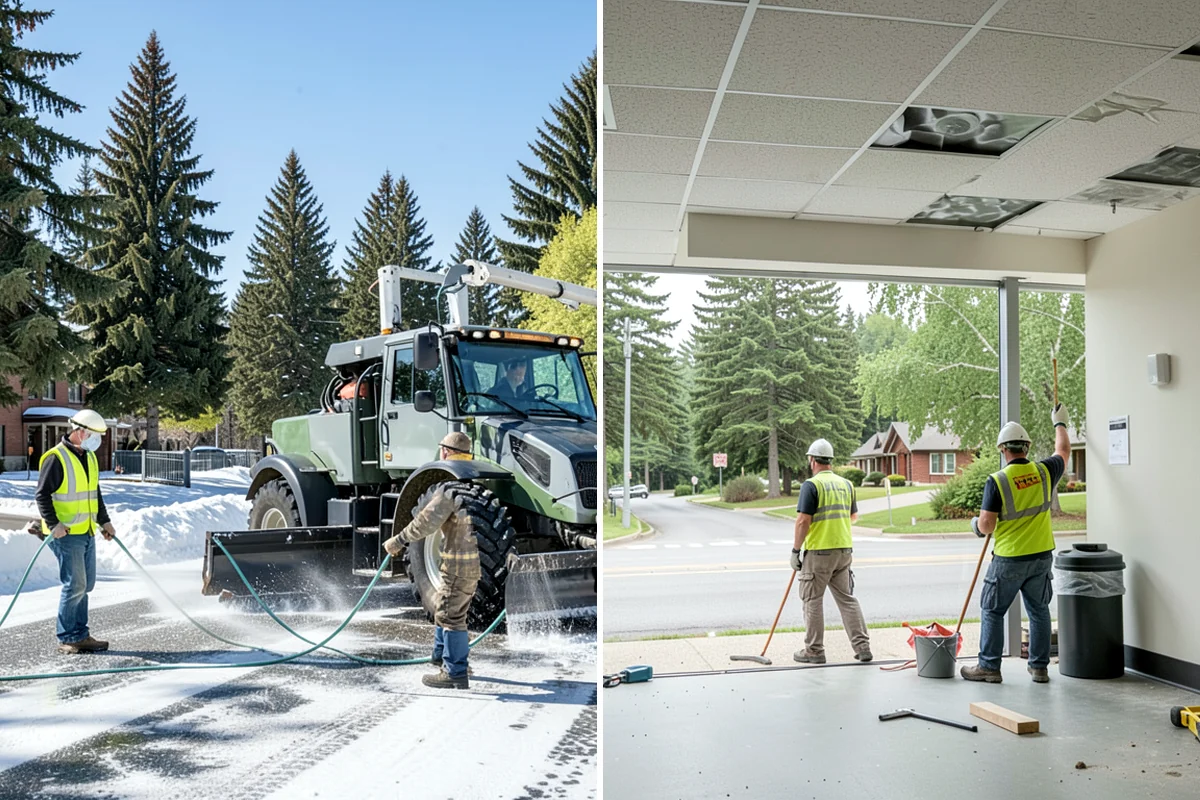 Parking Lot Restriping in Fircrest, Pierce County, WA - Assess the lot and confirm the striping plan